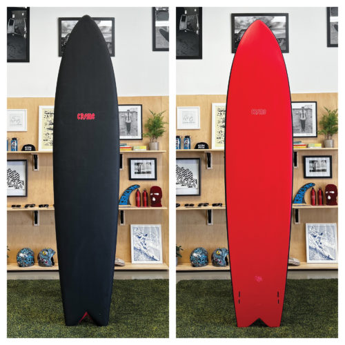 Surf Crime Long Fish Black and Red
