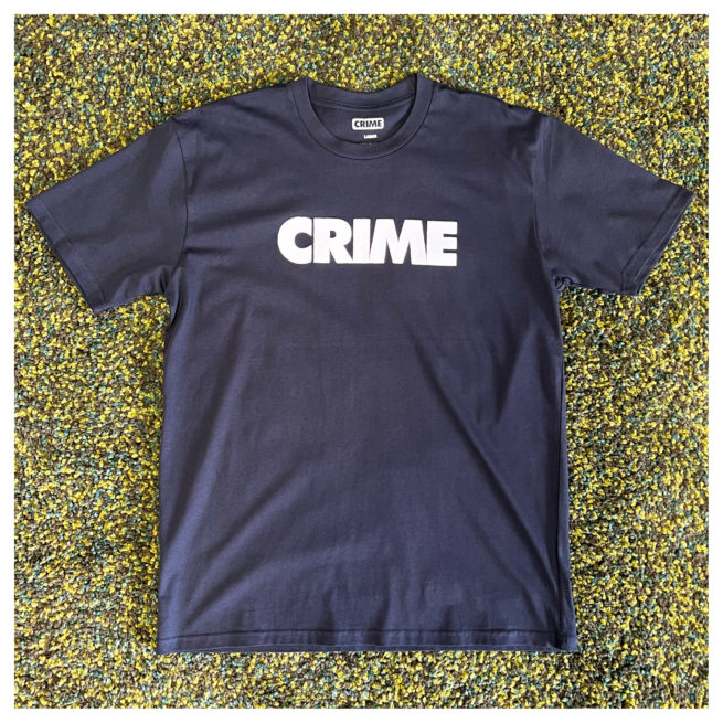 Surf Crime Block Design T-Shirt Navy