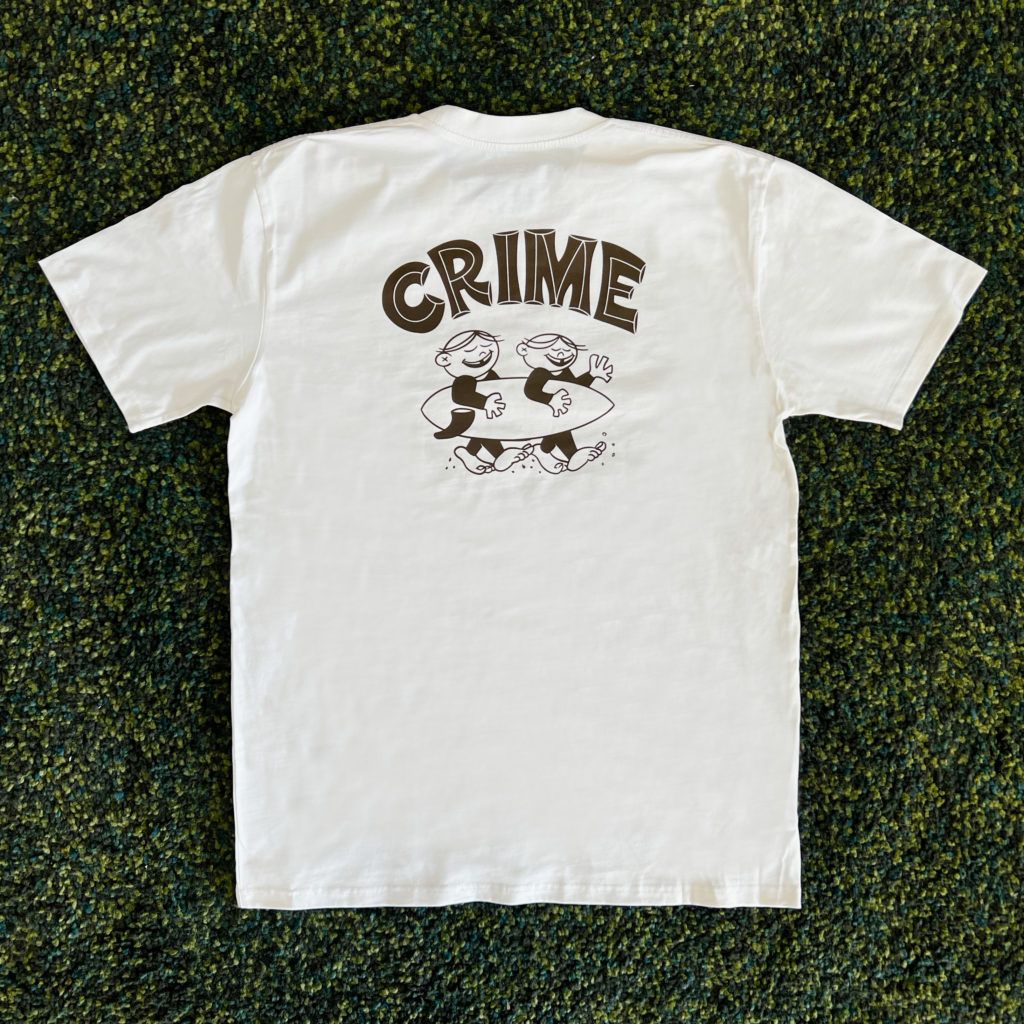 Surf Crime Homiez T-Shirt in Ecru