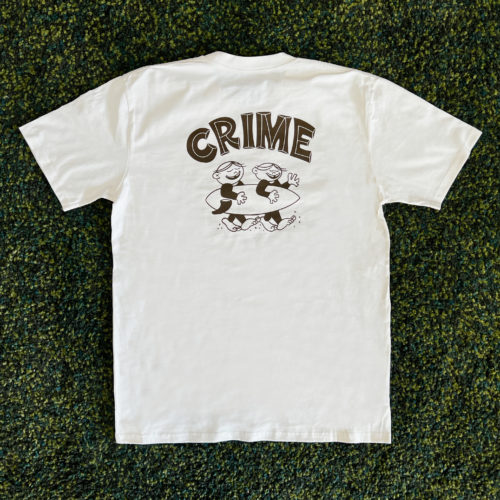 Surf Crime Homiez T-Shirt in Ecru