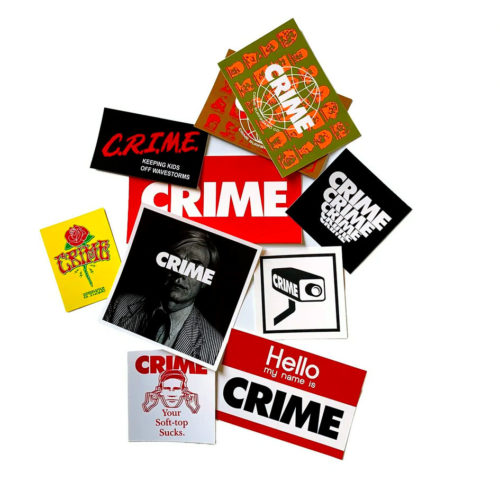 Surf Crime Surf Stickers