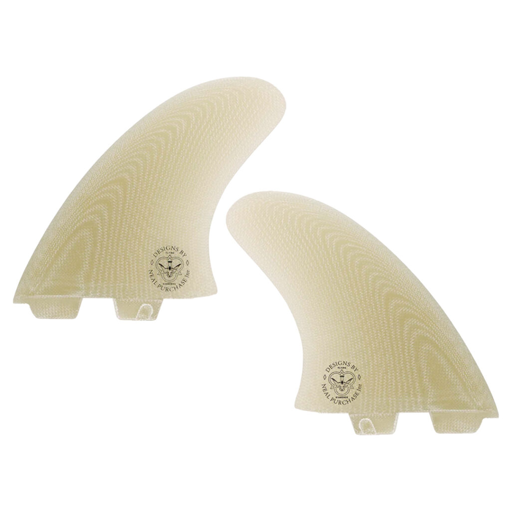 Flying Diamonds Apex Twin Fin Set in Clear FCS