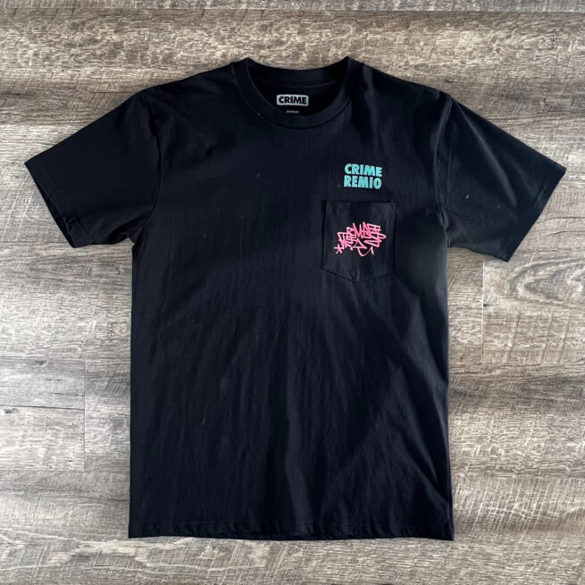 Crime x Remio Pocket T-Shirt in Black