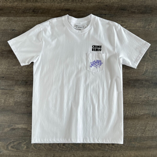 Crime x Remio Pocket T-Shirt in White