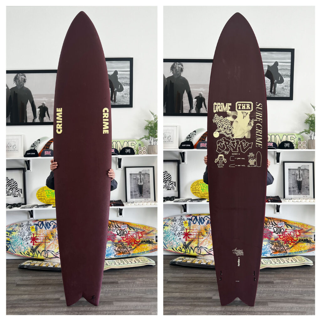 Surf Crime Long Fish Model Demo Oxblood Syndicate